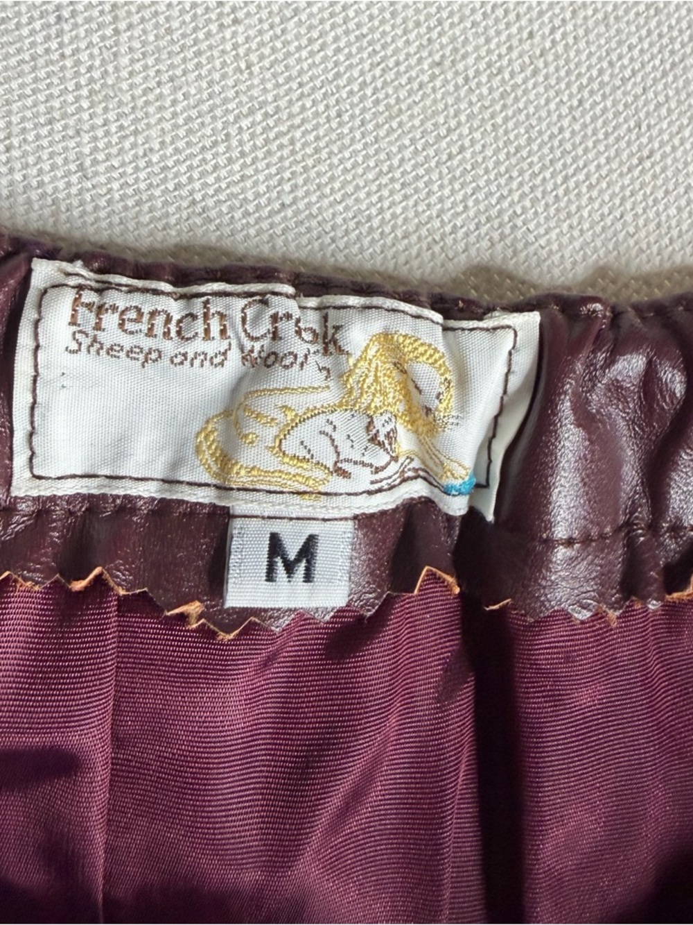 70s Leather A-Line Skir - Picture 6 of 9